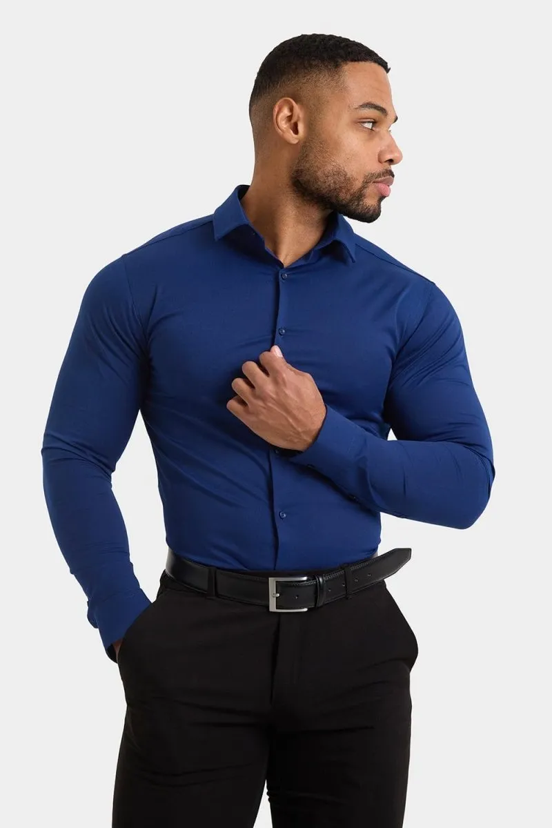 Party Ready Athletic Fit Dress Shirt in Navy