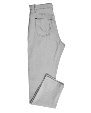 Grey Stretchable Jeans Go To Piece Minimalist Styling