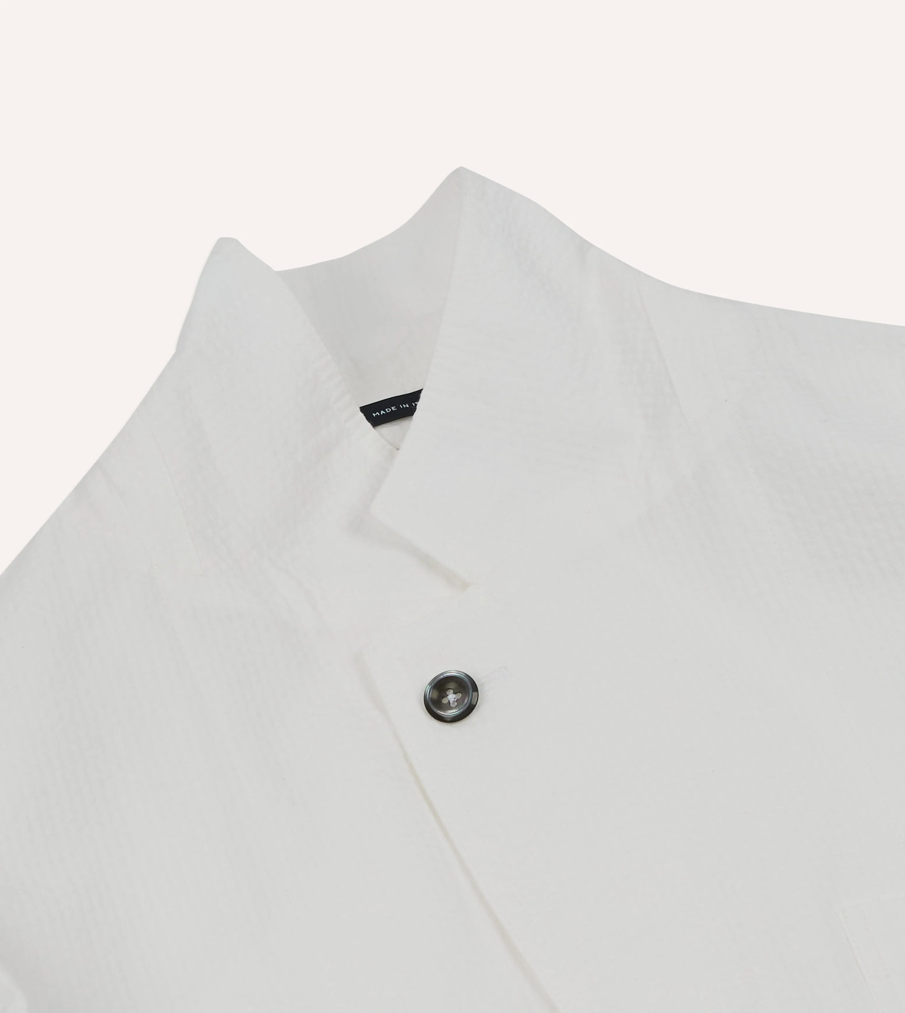 Michael McGregor for Drake??s White Seersucker Games Blazer Mk. I Windproof Design EcoFriendly Water Repellency