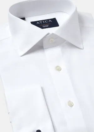 Floral Motif High-Quality Craftsmanship Edinburgh Cufflink White Shirt