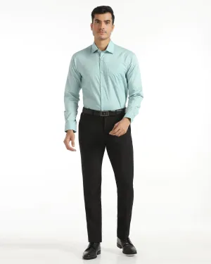 Slim Comfort B-95 Formal Black Textured Trouser - Campbell Casual Active