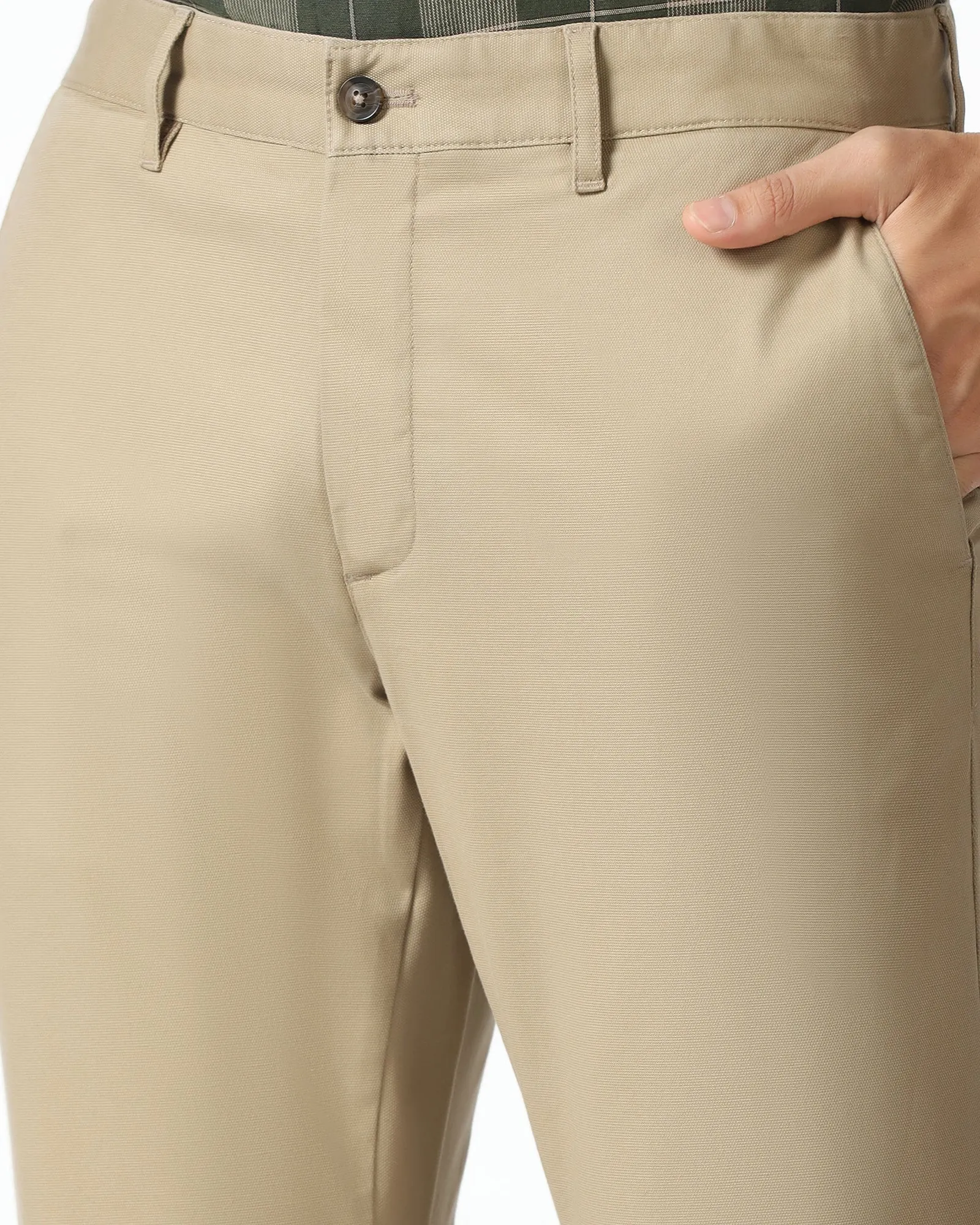 Lightweight Flex Khaki Textured Khakis - Kary