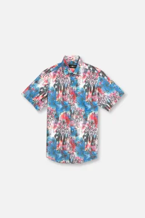 Delancey Short Sleeve Button Down Pure Linen Blend NonRestrictiveCut