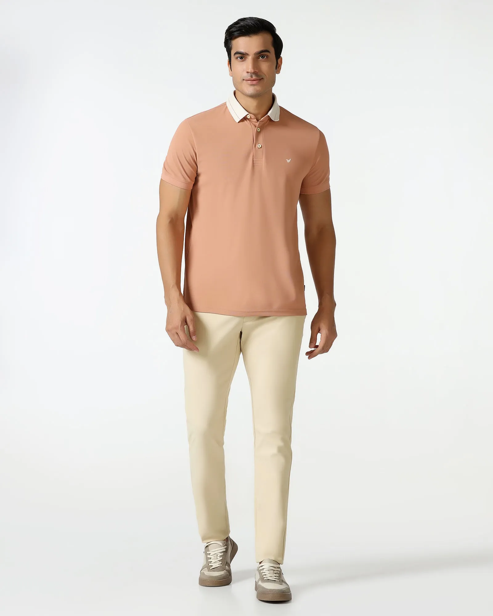 Khaki Techpro Textured Khakis - Guss WrinkleResistantMaterial Light Coverage