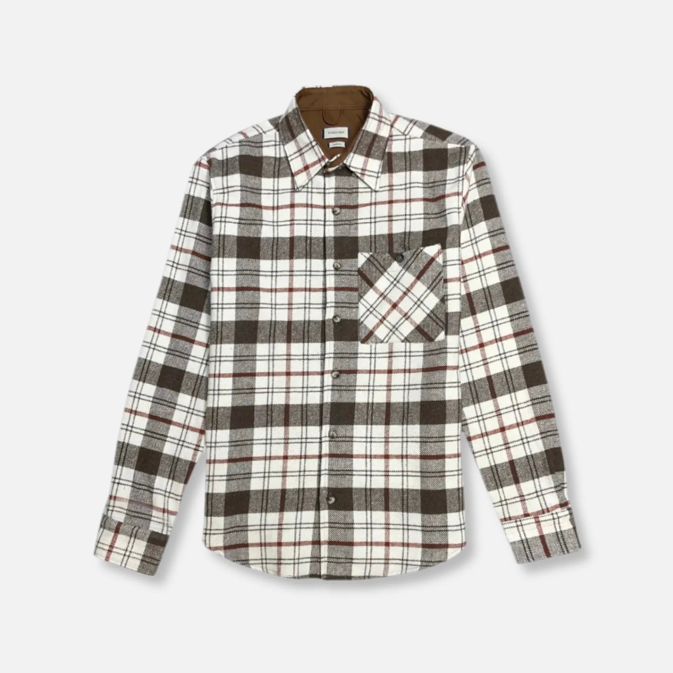 Luxury Core Green Fit Vinci Plaid Flannel Shirt