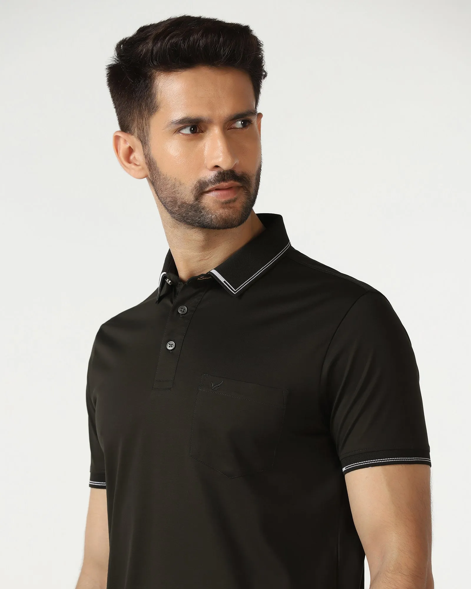 Multipanel Construction Kelp Solid Polo - Mond