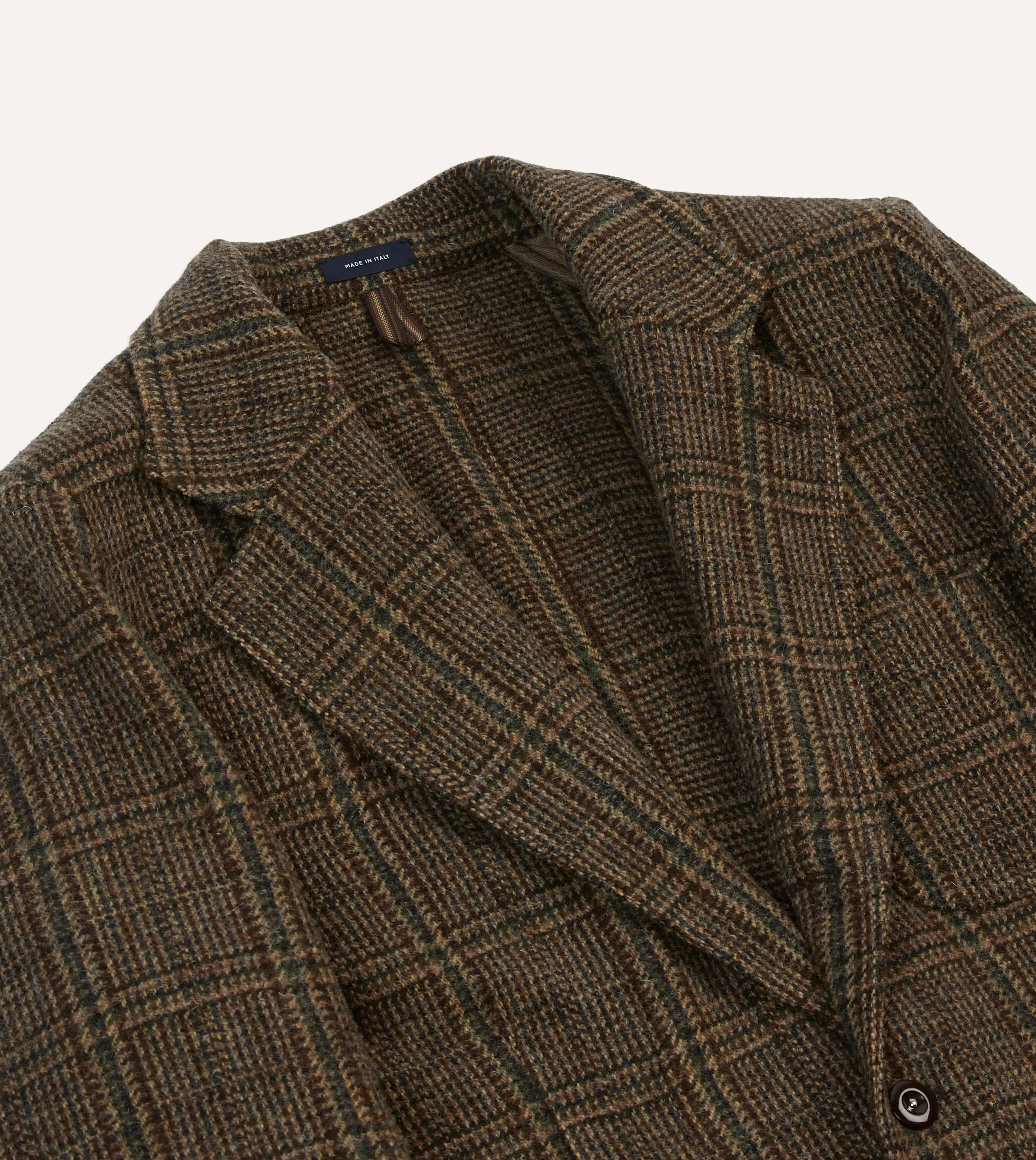 Brown Check Harris Tweed Games Blazer Mk. VII Light Travel Piece