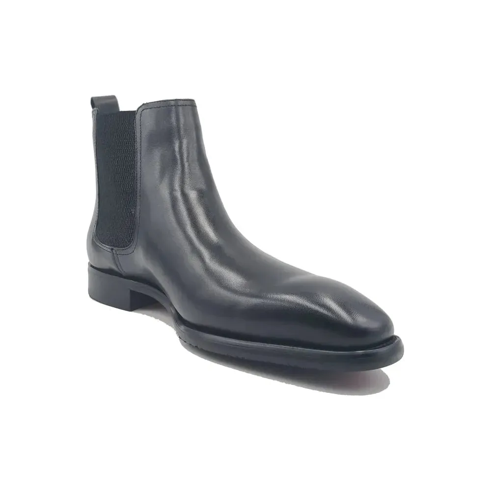 Carrucci Black Chelsea Boot Mud Resistant Mountain Hike Slip Resistant Backcountry Camper