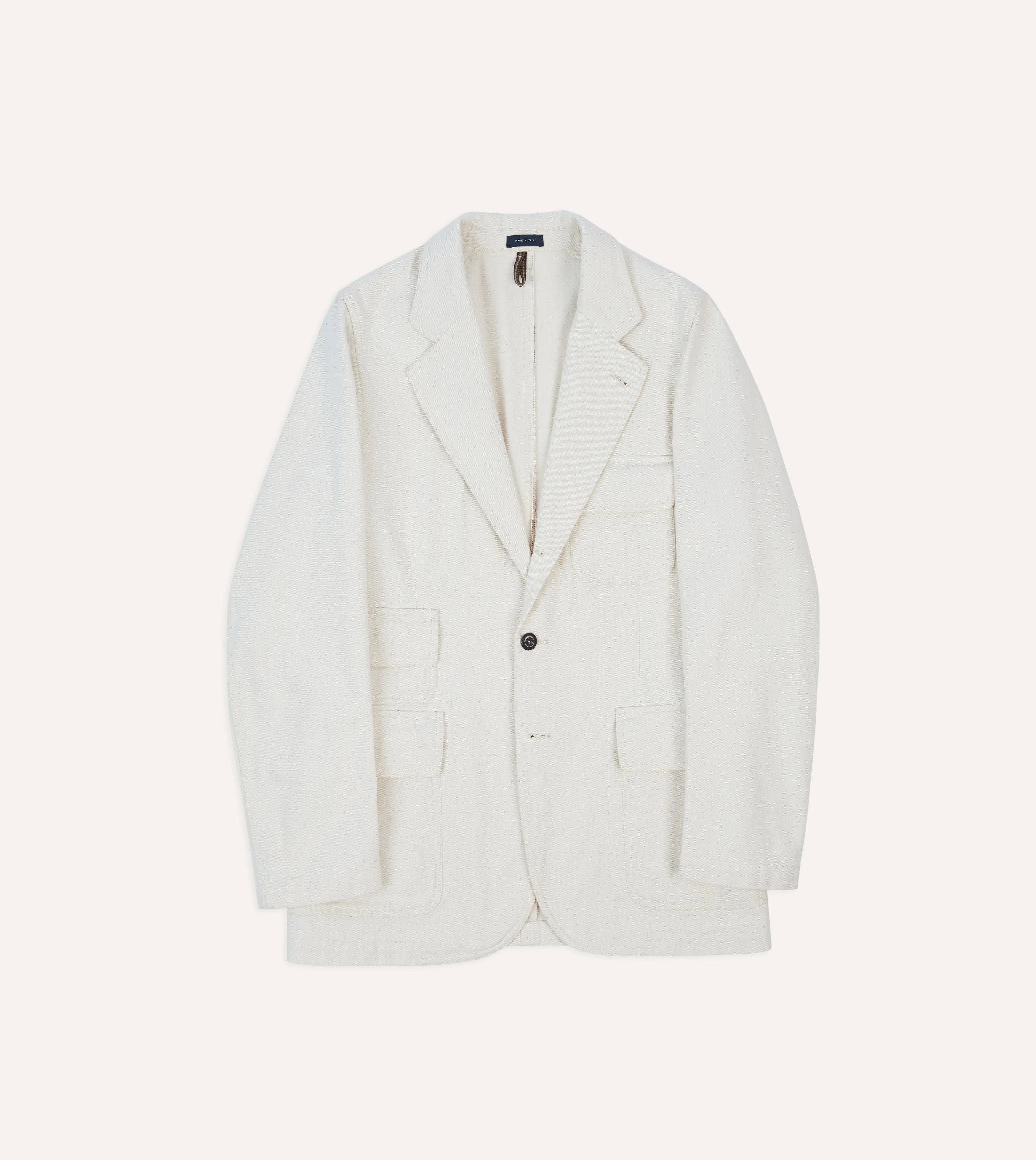 SeamlessBonding Glow In Dark Trims Ecru Denim Games Blazer Mk. IV