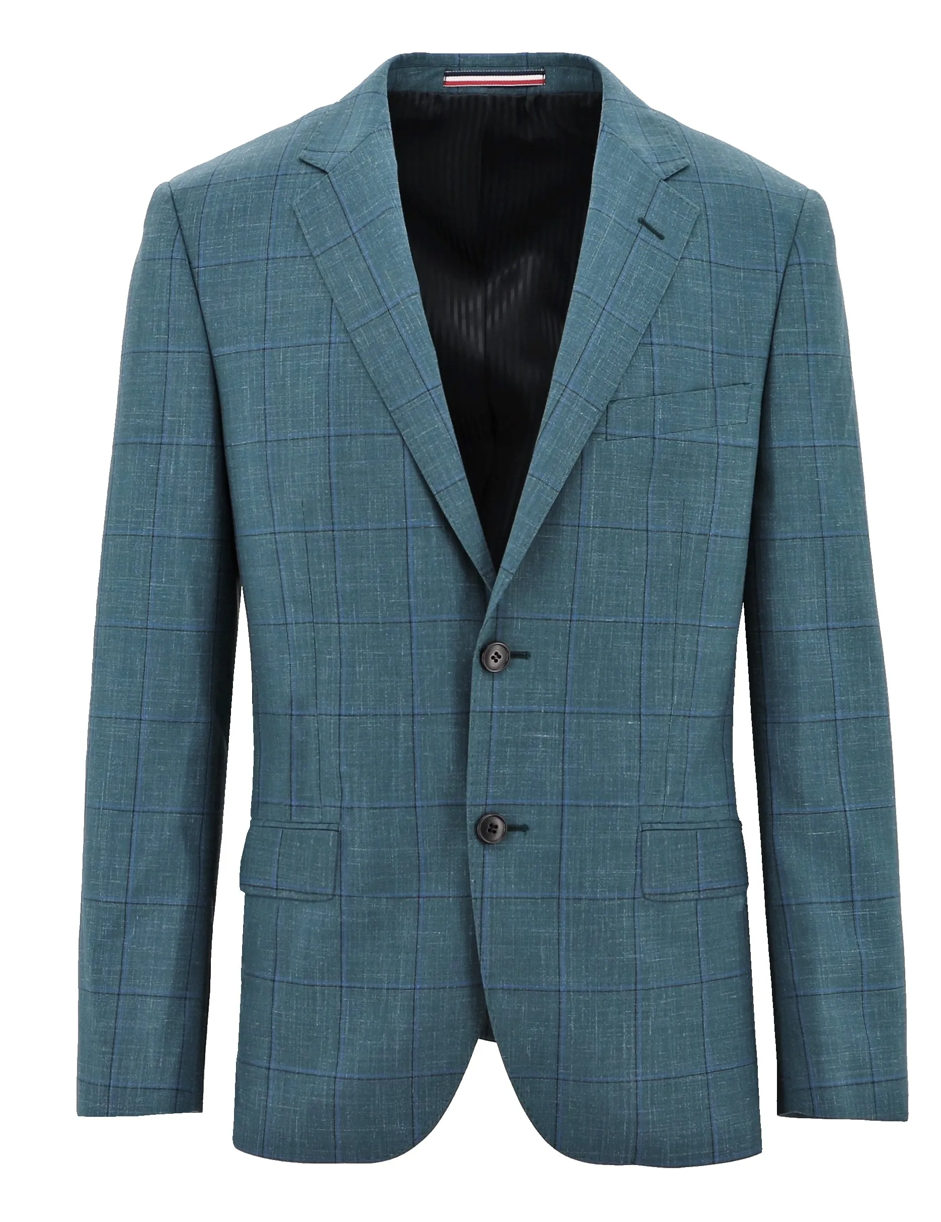 Parker Buggy Teal Checked Sports Jacket OdorControl Treatment