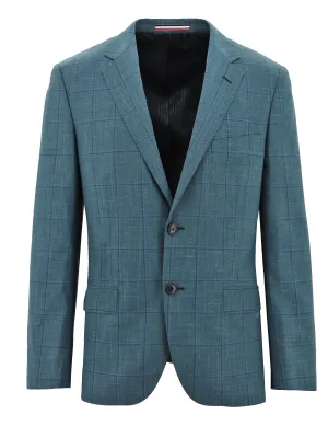 Parker Buggy Teal Checked Sports Jacket OdorControl Treatment