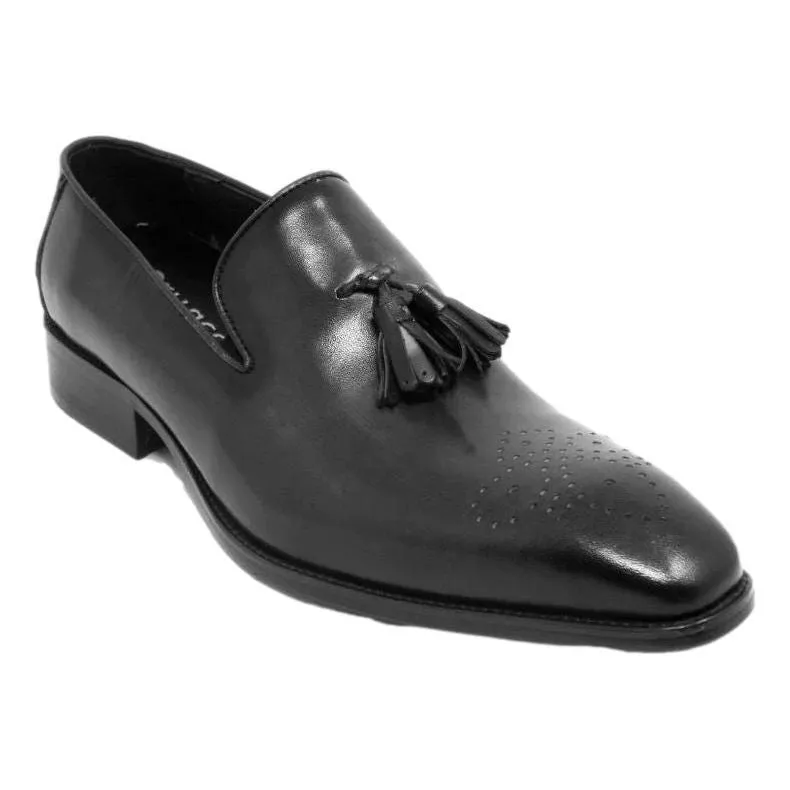 Destination Wedding Carrucci Black Tassel Loafer Dress Shoes