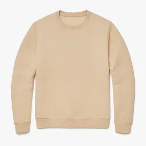 TaglessLabel Corbet Quilted Crewneck - Dark Oat