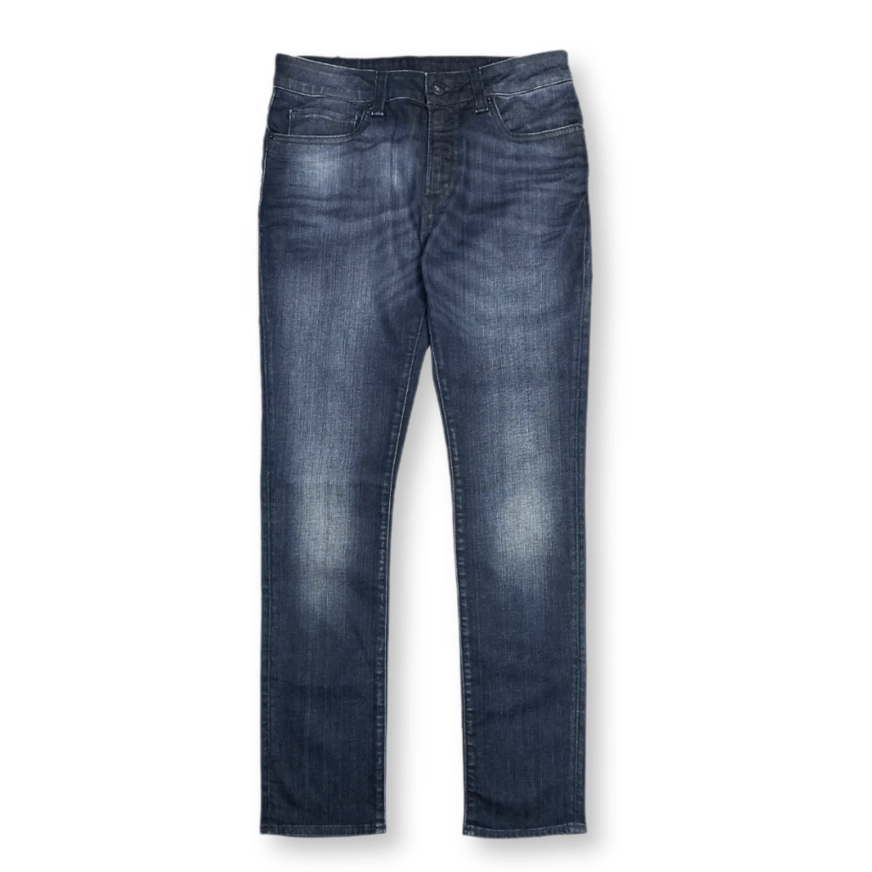 Crosshatch Stitching Base Look Bardo Slim Ash Jeans