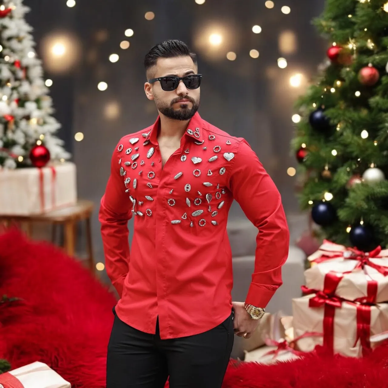 Devon Charmed Collared Shirt Chic Wear