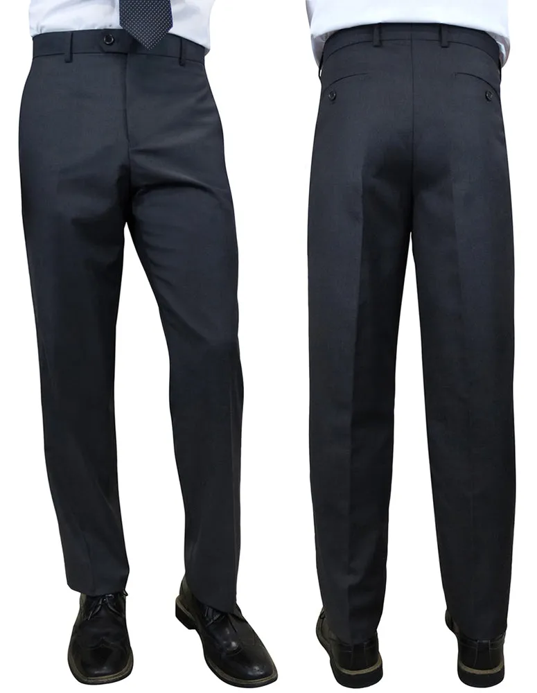 Rugged Comfort Casual Look CHARCOAL SLIM FIT DRESS PANTS