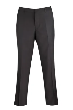 Adjustable Fit Medusa Collection: Wool Feel Modern Fit Dress Pants in Black