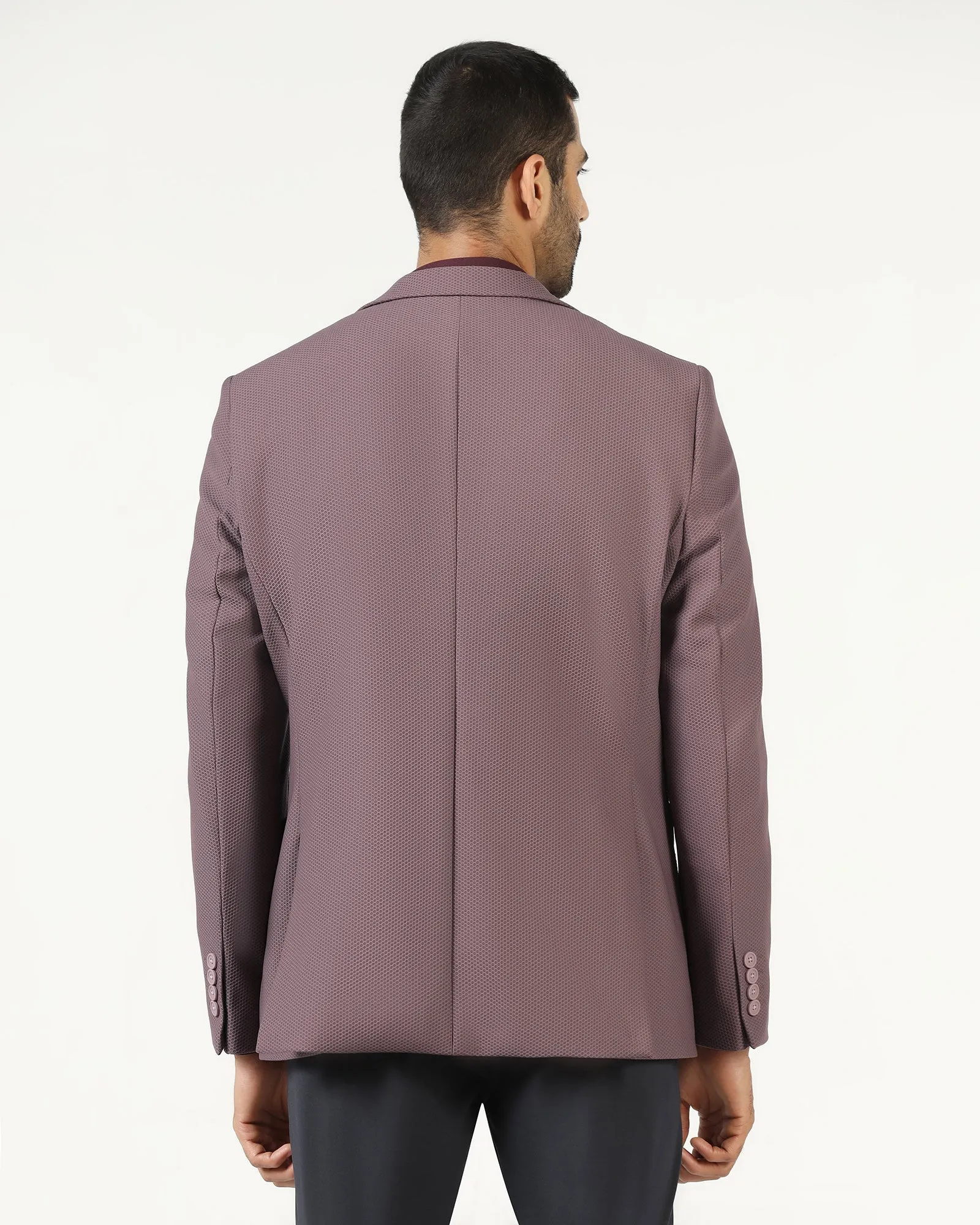 Street Explorer Fit Dusty Pink TechPro Textured Blazer - Bowmore