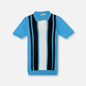 Laramie Knitted Polo Shirt Four Button Placket