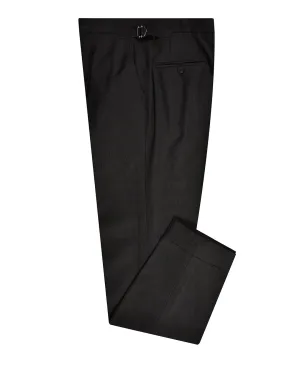 Midnight Grey Wool Dress Pant Trendy Appeal Lightweight Material