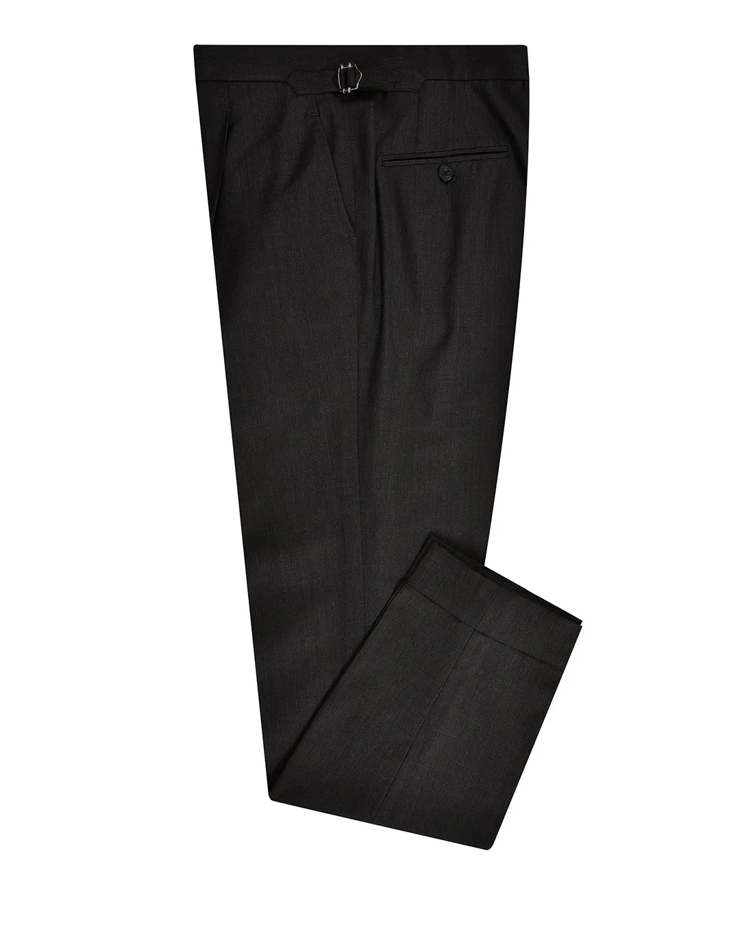 Midnight Grey Wool Dress Pant Trendy Appeal Lightweight Material