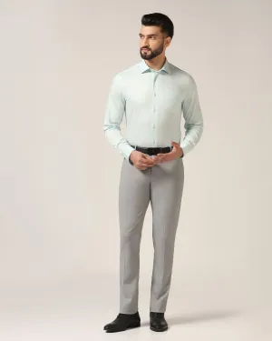 Anti Pilling Treatment Slim Fit B-91 Formal Grey Textured Trouser - Steve