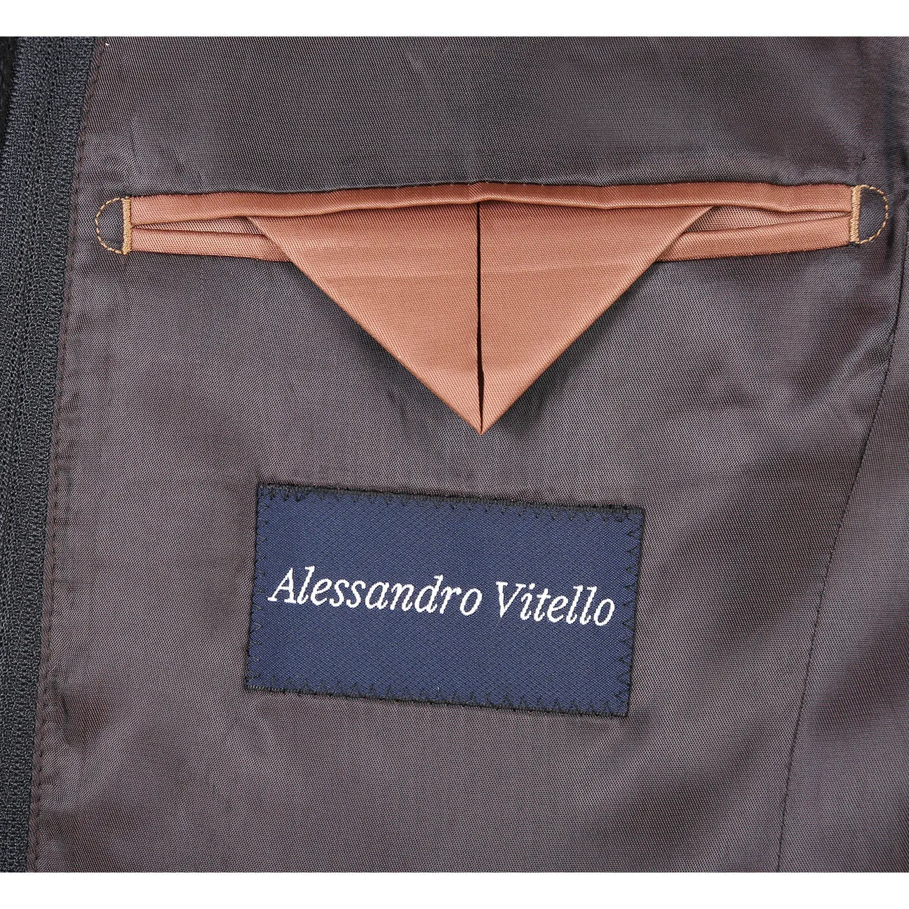 Comfortable Feel Moisture Wicking Finish ALESSANDRO VITELLO New Slim Fit Wool Bib Gray Blazer 565-8