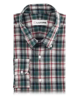 Polish Glow MoistureWicking Summer: Red Green Navy White Madras