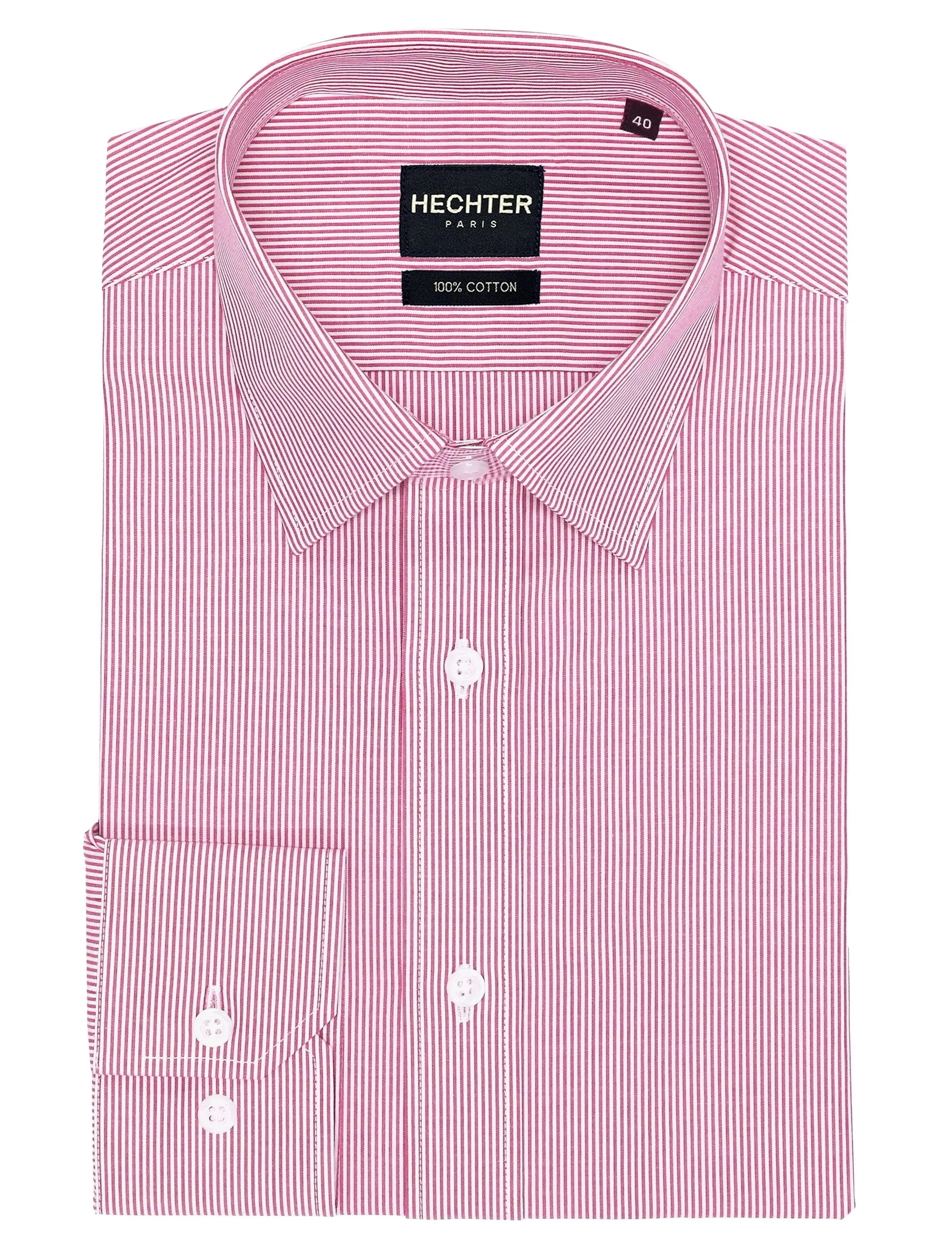 Business Meeting Minimalist Closure Liberty Business Pink Striped Shirt