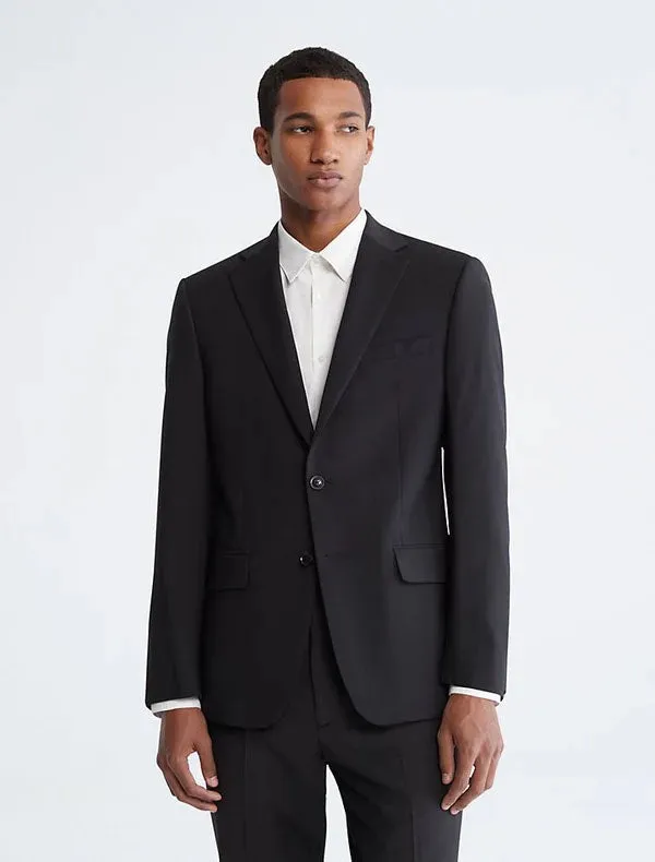 Calvin Klein Ultra Slim Fit Suit in Black Double Layered Fabric