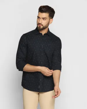 Dressy look Casual Navy Printed Shirt - Cato