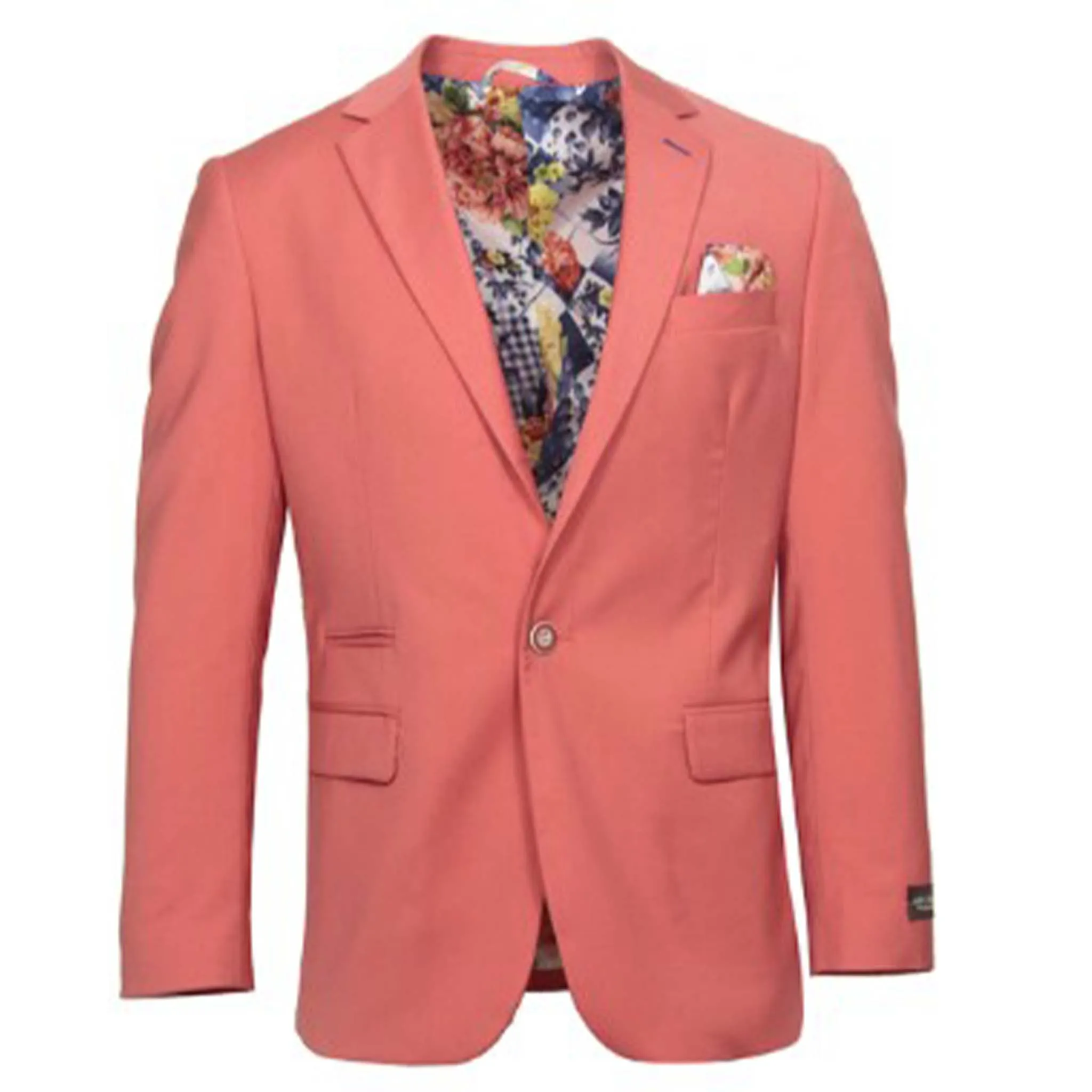 Comfort Cushioning Cozy Essentials Coral Slim Fit Sport Coat