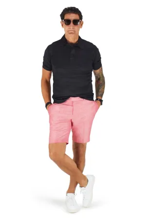 David August Coral Cotton Linen Shorts - Cut-to-Order Comfort Flex scarf