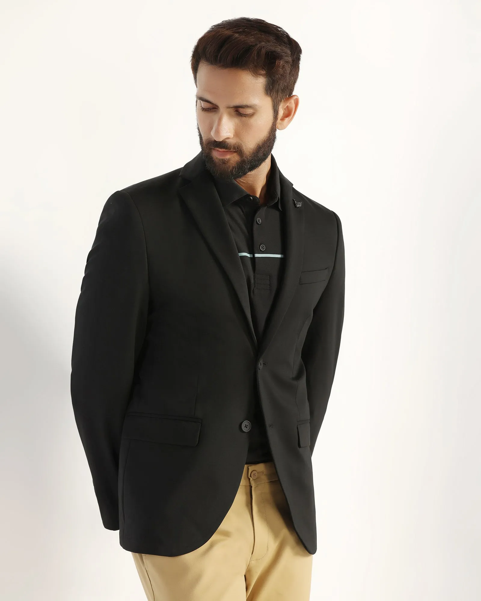 Modular Attachments TechPro Formal Black Solid Blazer - Explore