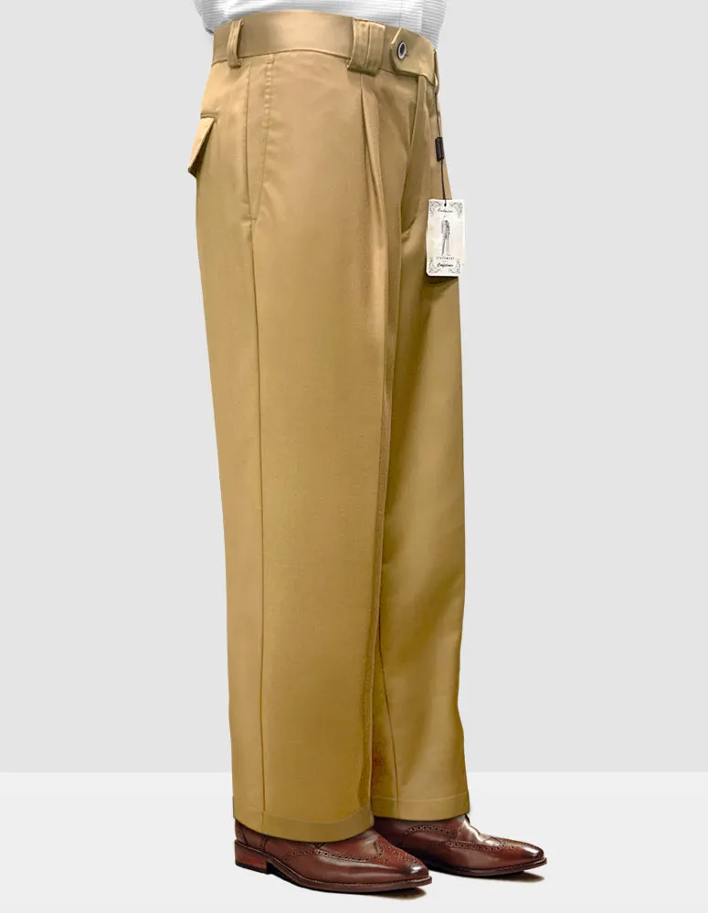 SecureClosures CAMEL WIDE LEG DRESS PANTS