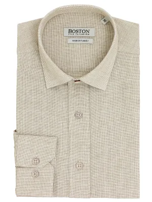 Sel Beige Casual Shirt Cocktail Party