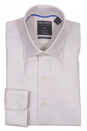 PROPER SHIRTINGS TAN CONTEMPORARY FIT REGULAR CUFF P205ET0R-TAN Thermal Regulation Fabric