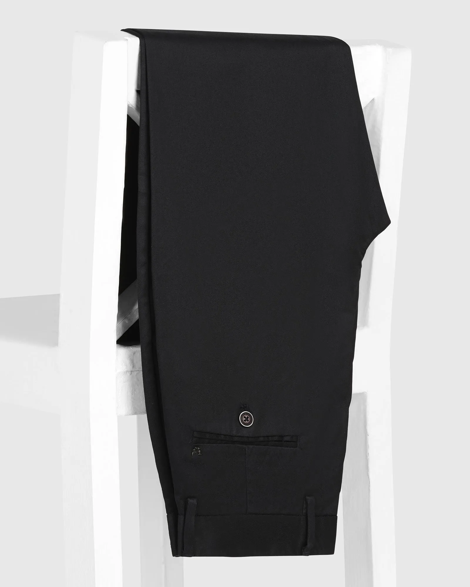 Straight B-90 Casual Black Solid Khakis - Martin Weather Flex