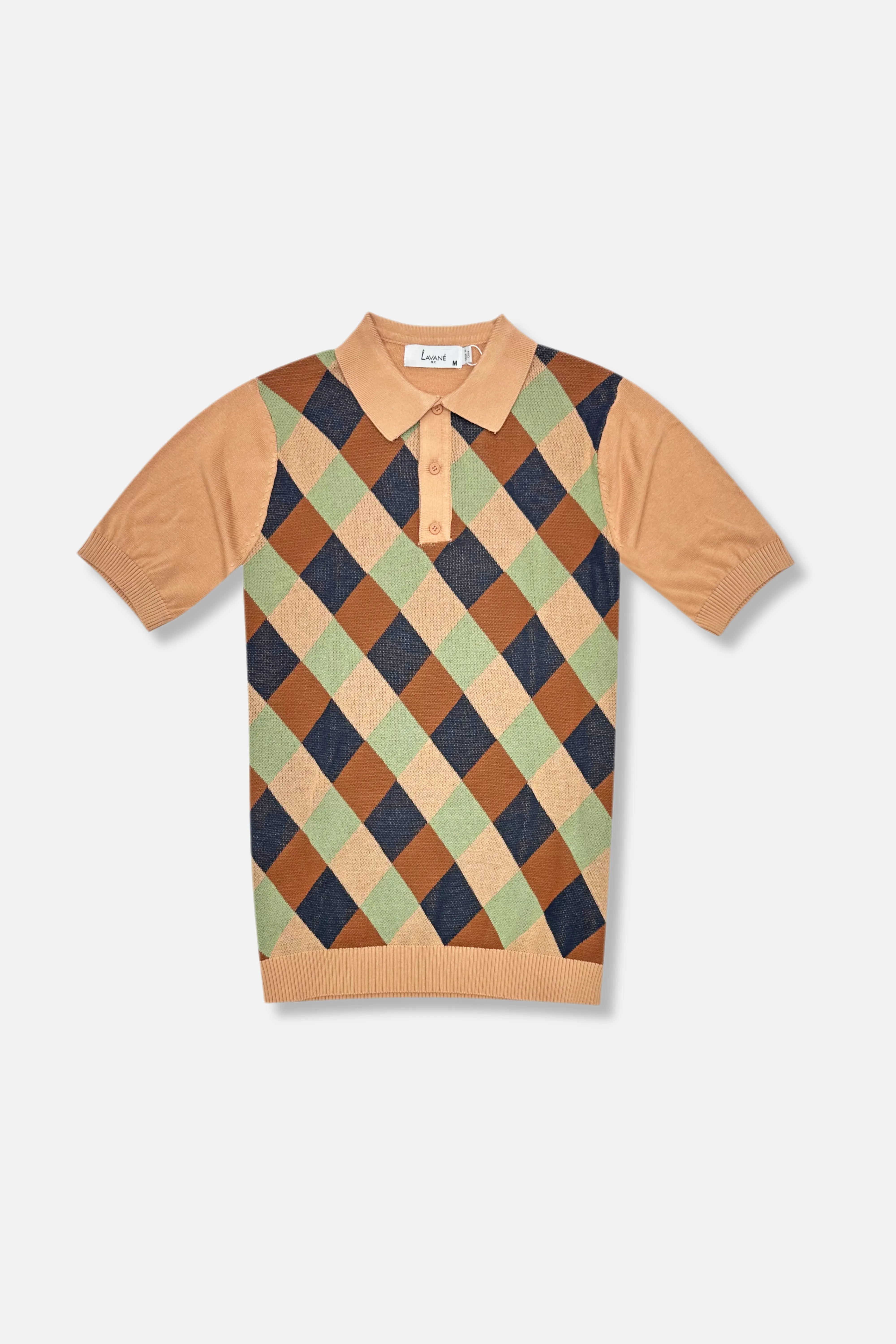 Lusaka Patterned Knitted Polo Anti Odor Technology