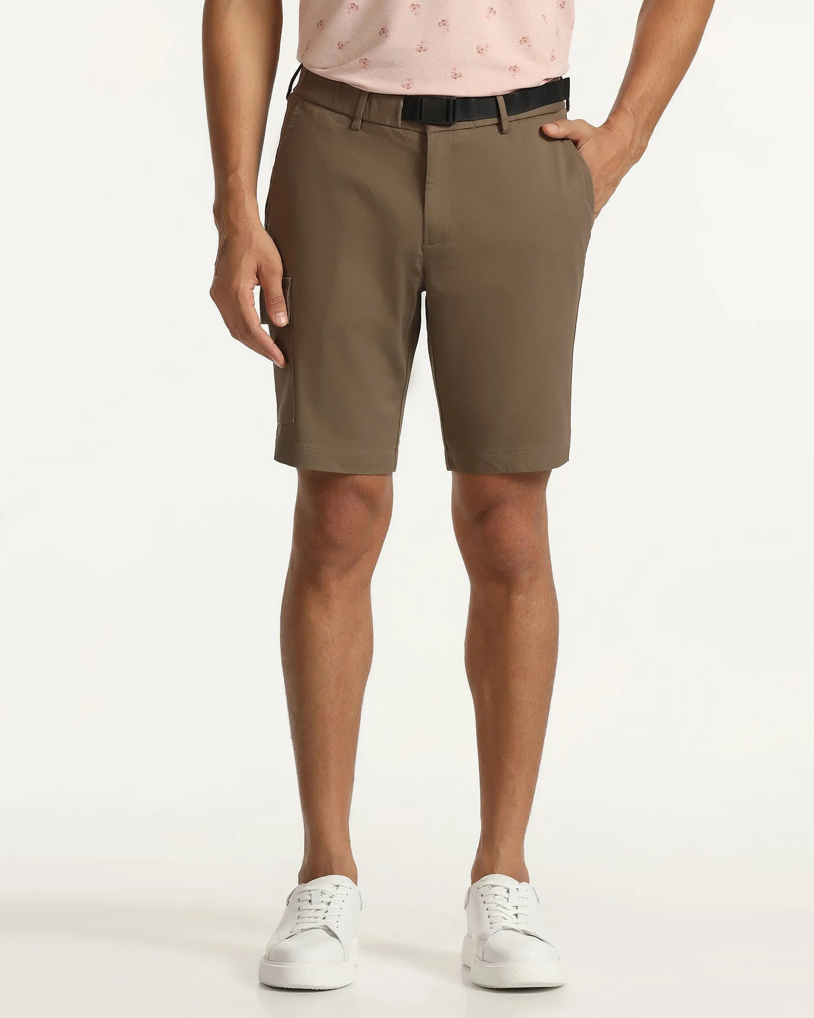 Casual Brown Solid Shorts - Vik MultiPurposeUtility All Purpose
