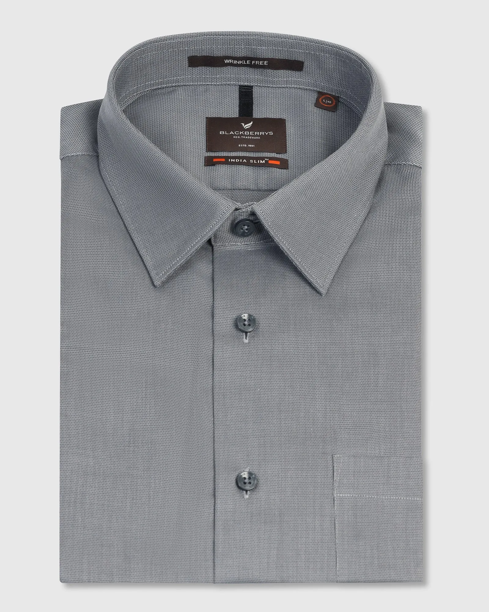 Winter Retreat Mountain Escape Non Iron Formal Grey Textured Shirt - Vlog