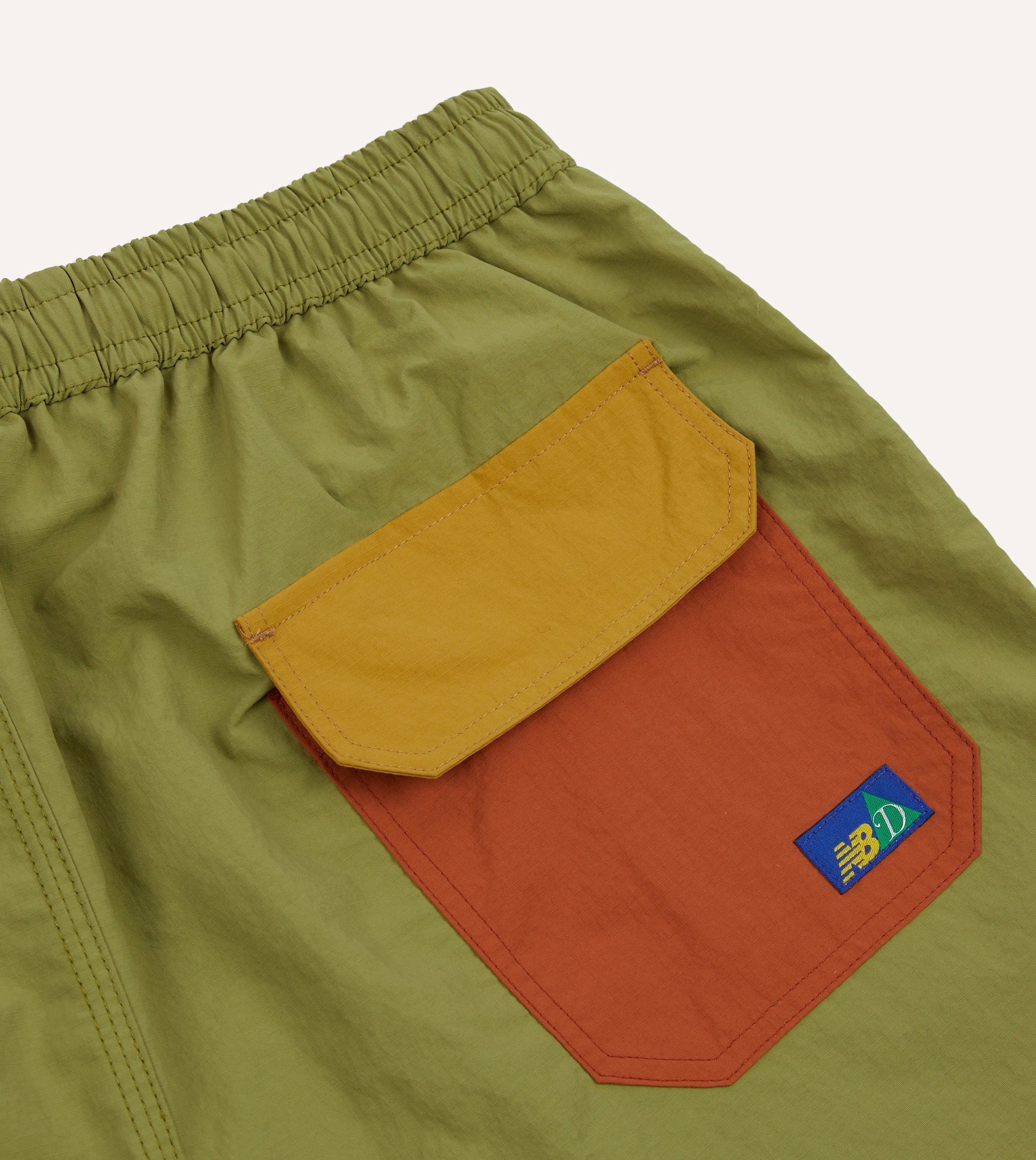 Drake's and New Balance Ripstop Nylon Swim Shorts Back pockets