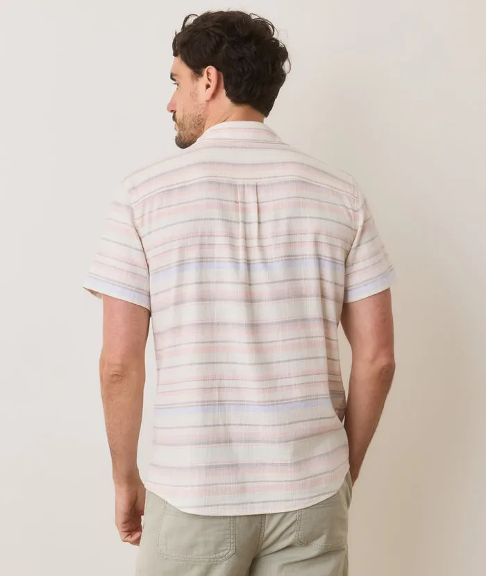 Selvage SS Shirt - Baja Stripe Soft Sweater Versatile Hat