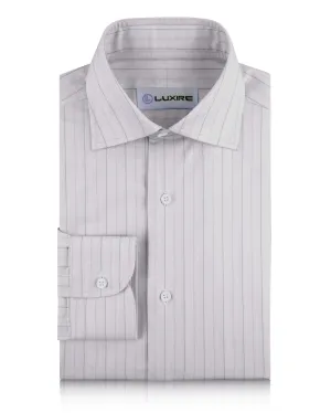 Ecru Wide Black Red Pin Stripes NoSlipTrims Conscious Fashion