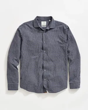 Plaid Check Hutcheson Sport Shirt All Day Comfort Tech Asymmetrical Cut