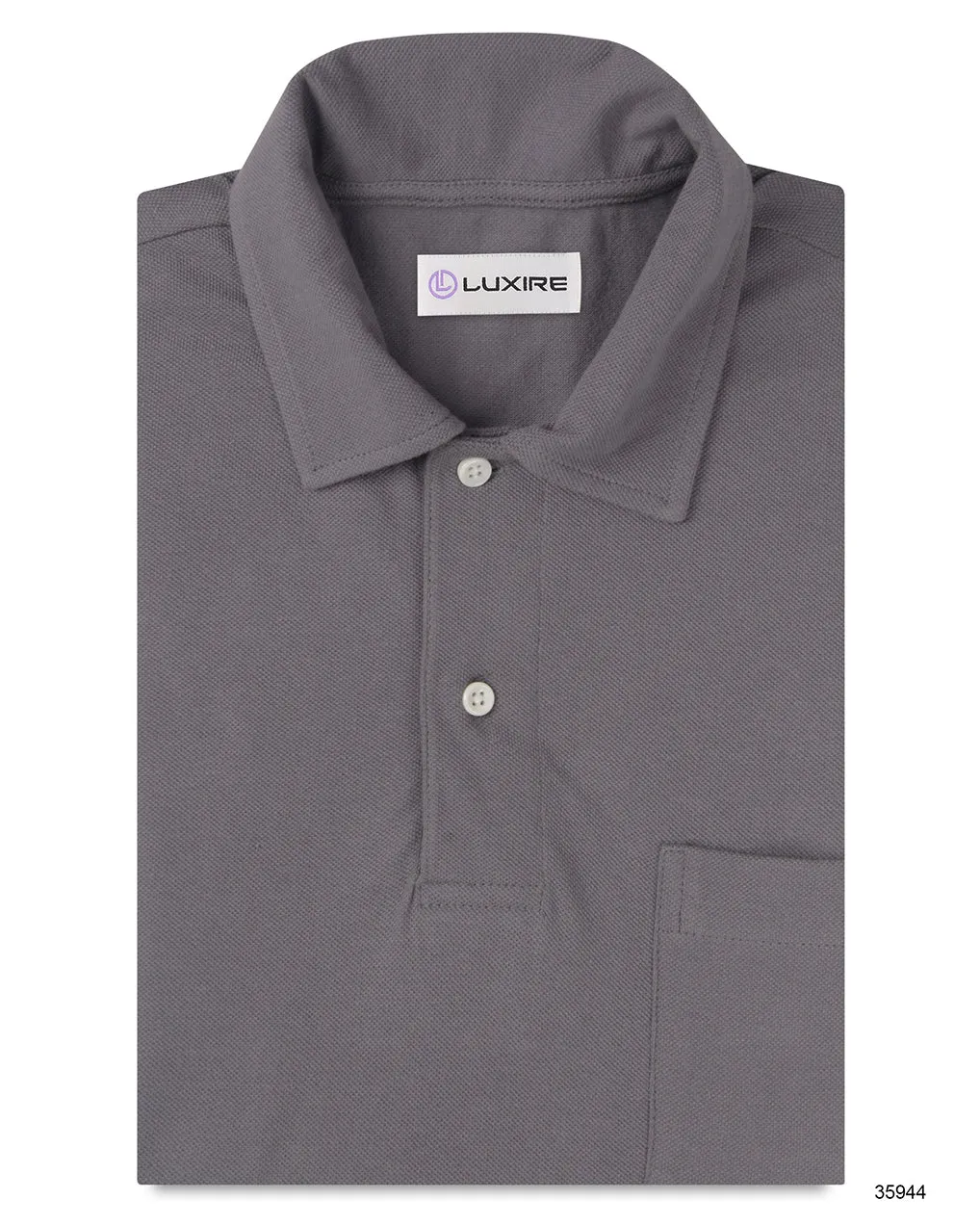 Classic Look Versatile Layer Flint Grey Polo T-shirt