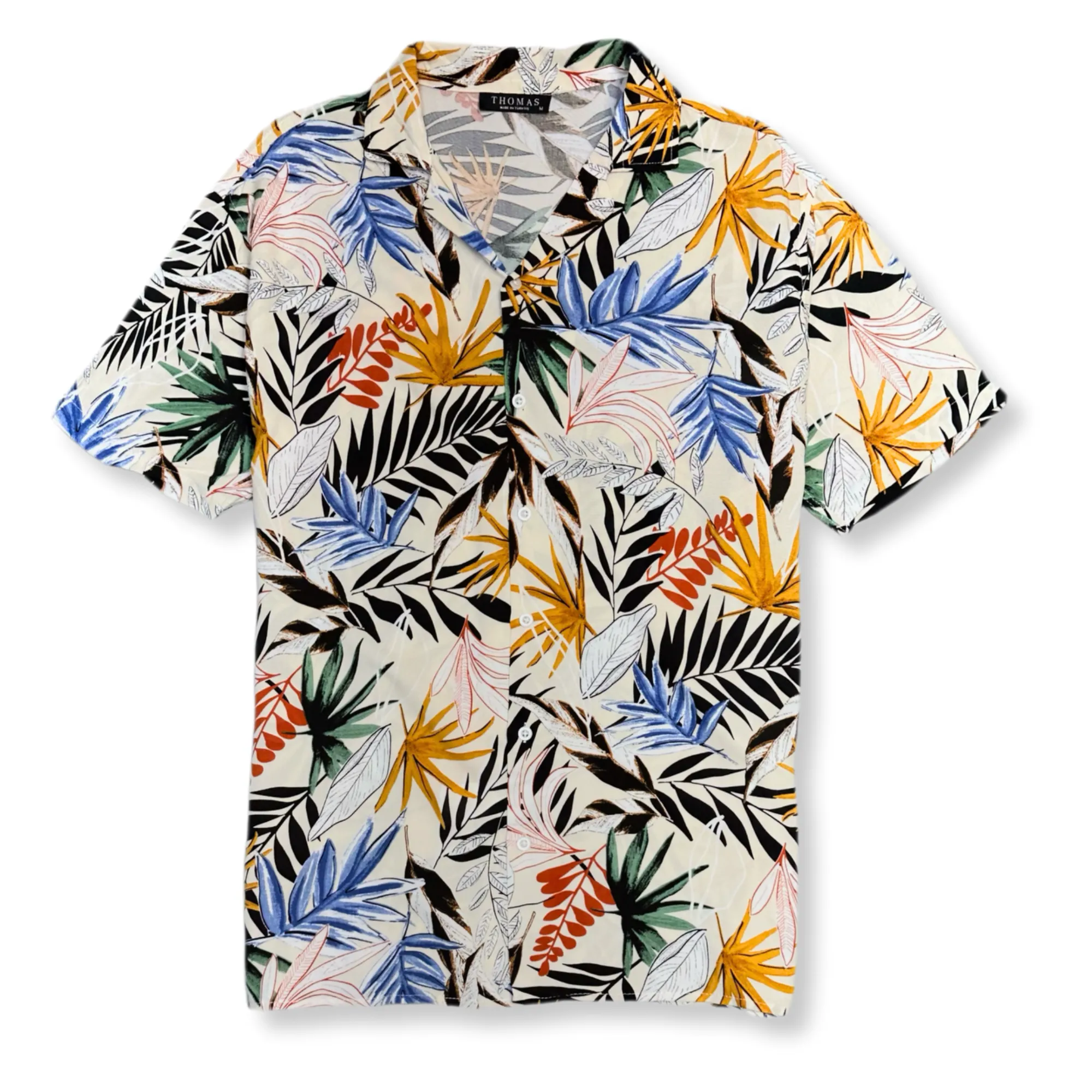 Effortless Style Tannehill Tropical Resort Revere Collar Shirt