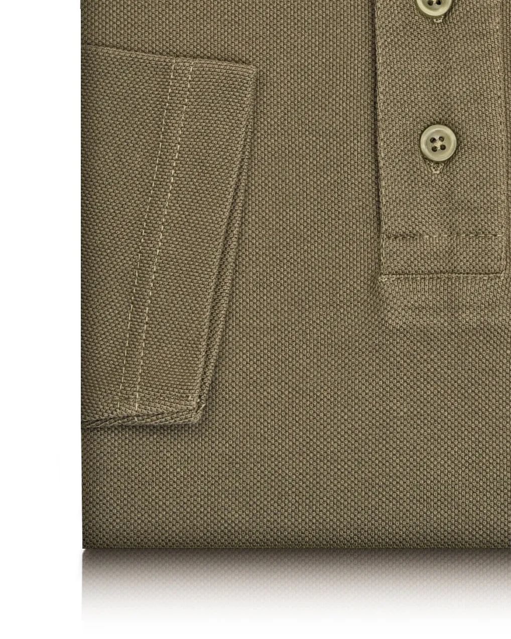 Smart Wearable EZS Aria Olive Long Sleeve Polo