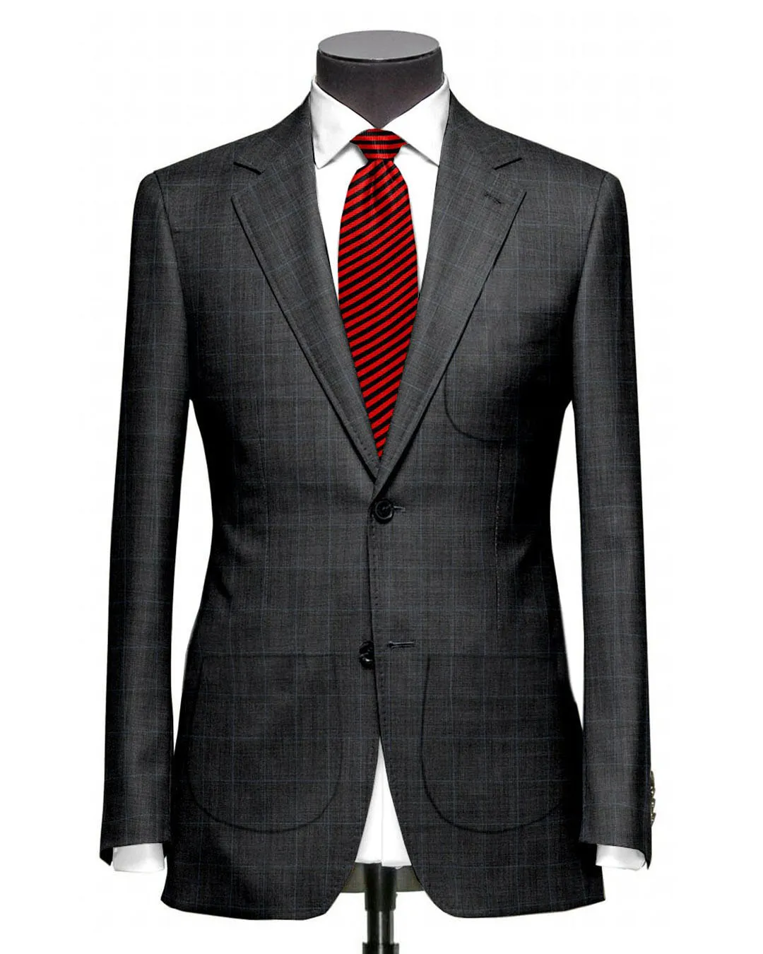 Dugdale Royal Classic: Grey Windowpane Jacket anti slip grip QuickAccessPockets