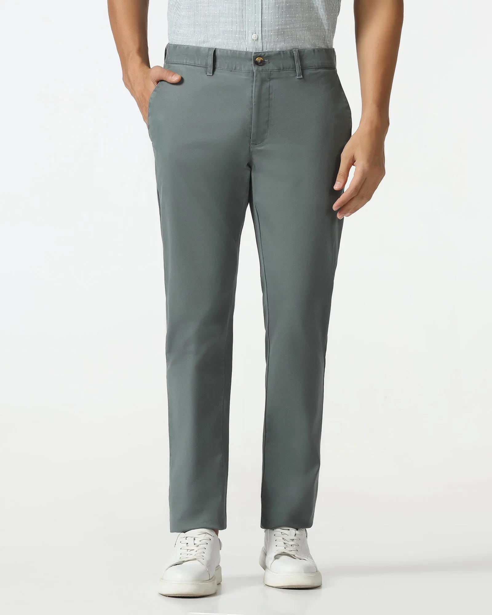 Trail Ready Olive Textured Khakis - Kary